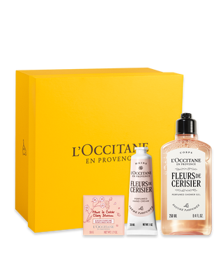 Presente Fleurs de Cerisier com Sabonetes e Creme de M&atilde;os&nbsp;